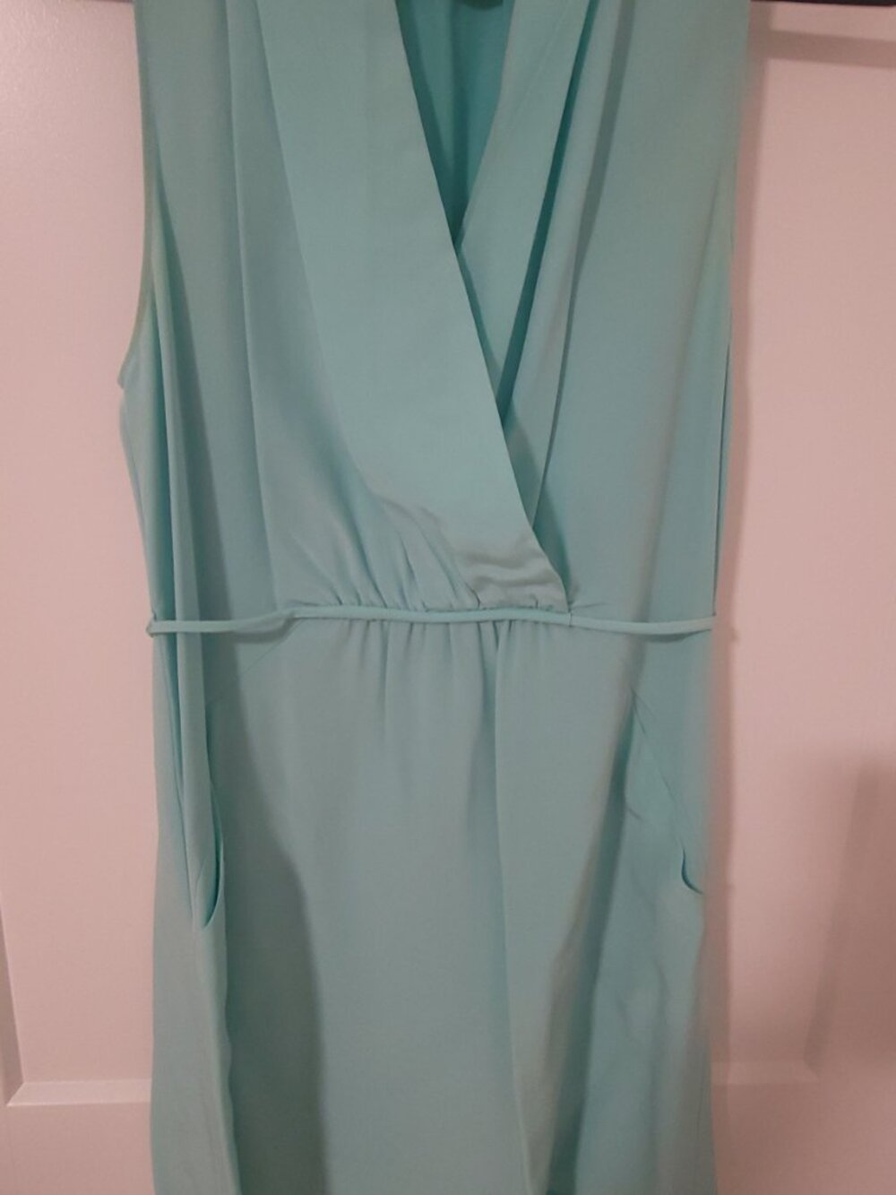 Wilfred Aritzia Sabine 100% Silk Dress - Retired Teal Green Blue - Size Small